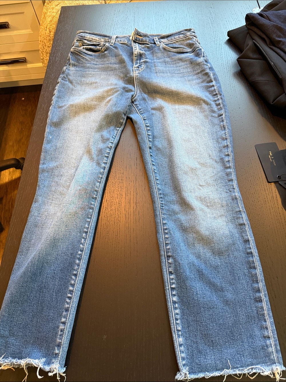 L'AGENCE Light Blue Straight-Leg Jeans